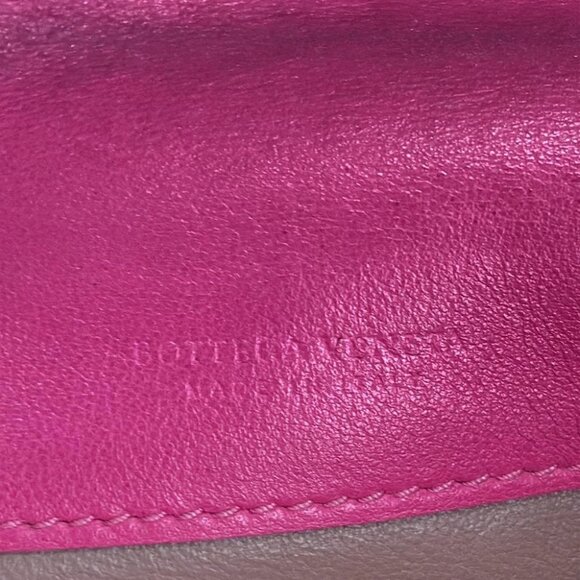 Auth BOTTEGA VENETA Intrecciato - Pink Leather B********* Long Wallet - Picture 5 of 6